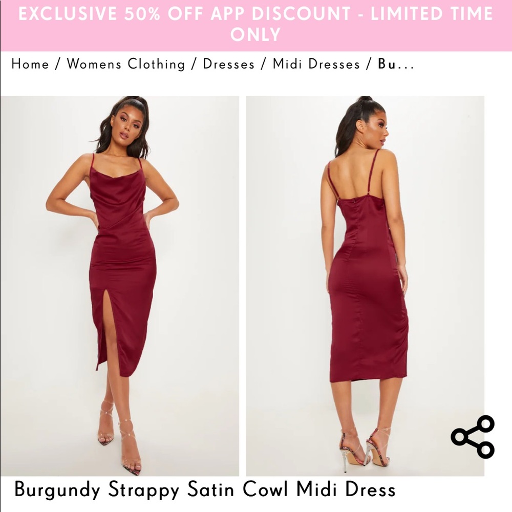 Pretty little thing midi dress